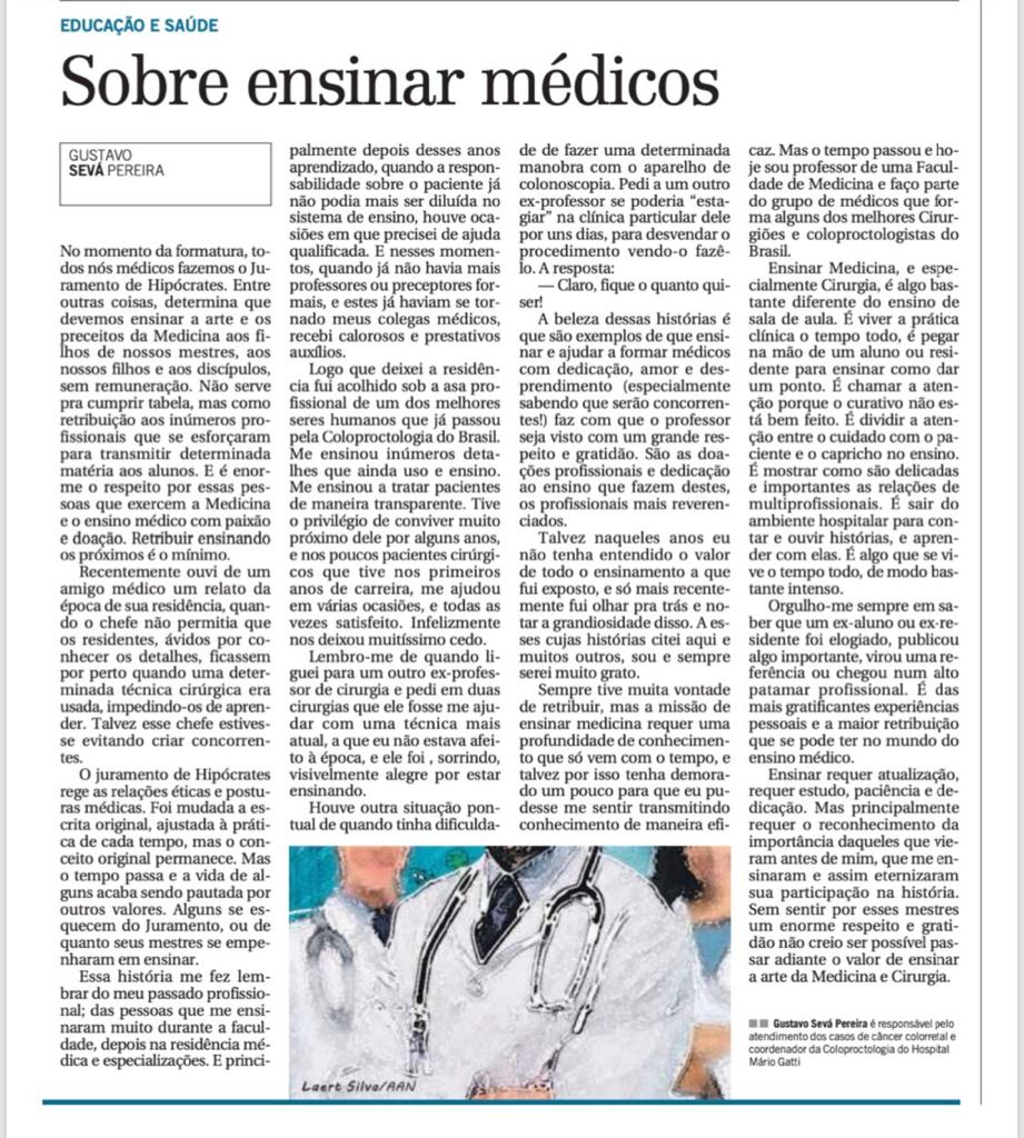 Sobre ensinar médicos